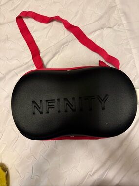 NFINITY Black VR Travel Case with Red Strap